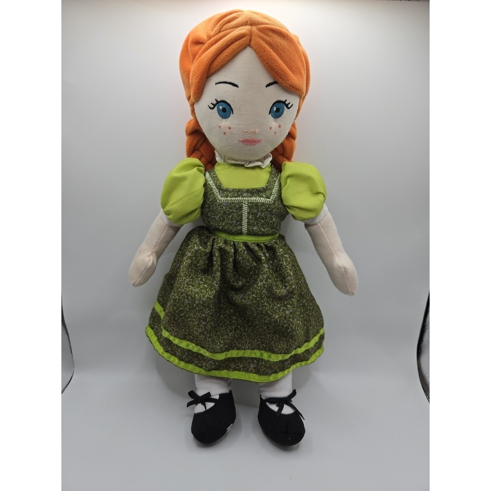 Frozen Broadway Musical Anna  15" Plush Doll Green Dress Souvenir Disney Theatre
